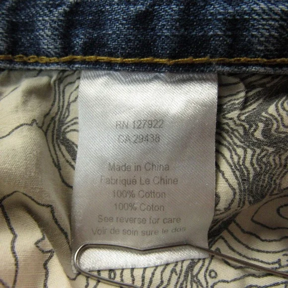 Mountain Khakis Jeans Mens 35x32 Blue Original Mountain Jean Denim Straight Leg‎ - Picture 12 of 14